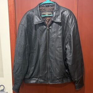 Members Only Dark Brown Leather Jacket